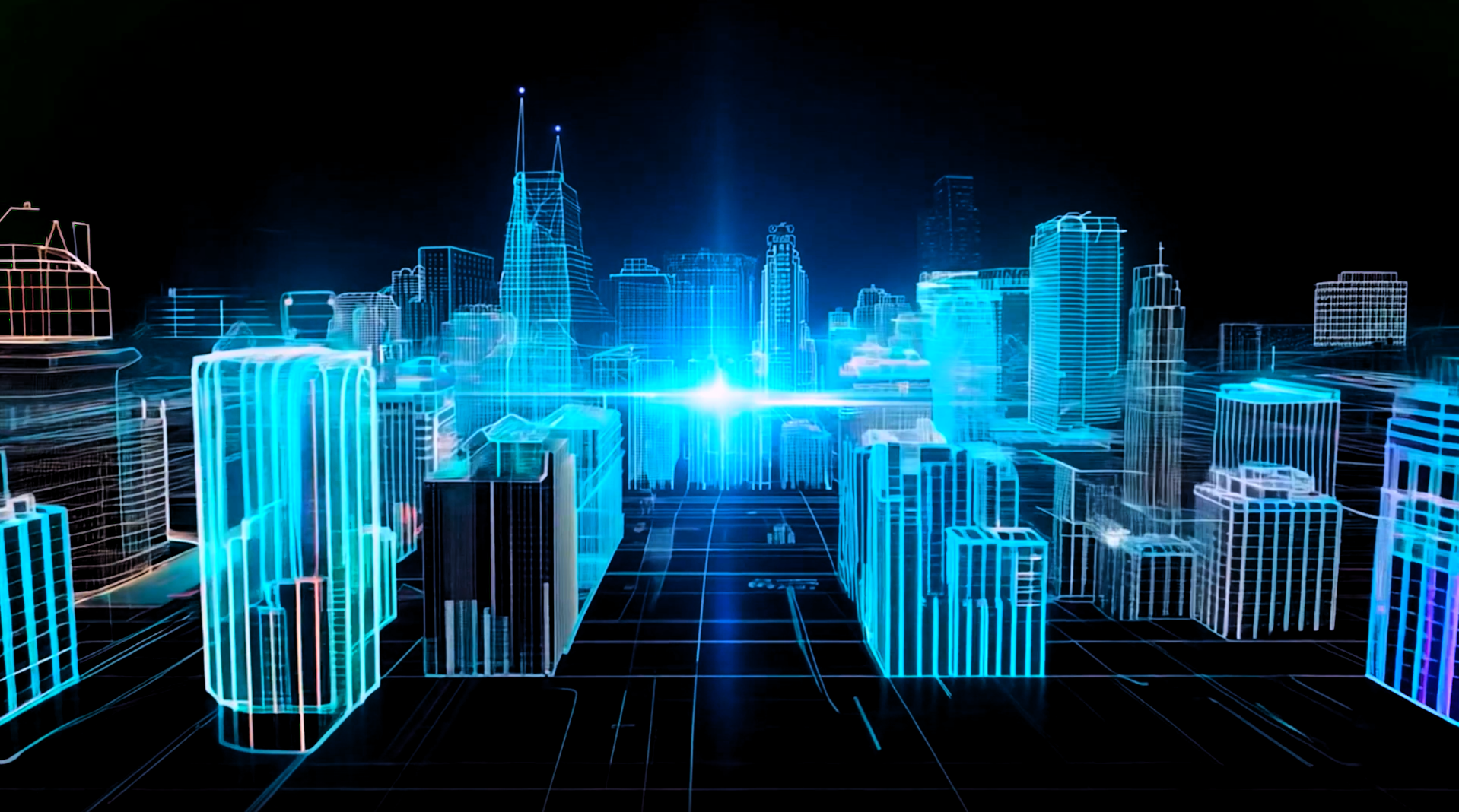 Силуэт города - декоративный элемент дизайна